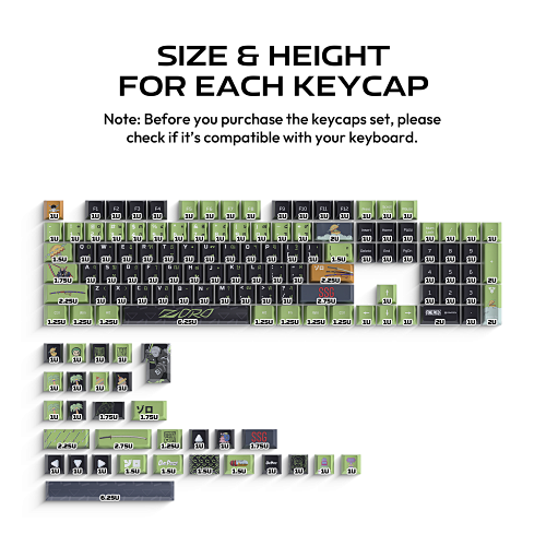 FANTECH X ONEPIECE EXCLUSIVE COLLABORATION KEYCAPS ACK03