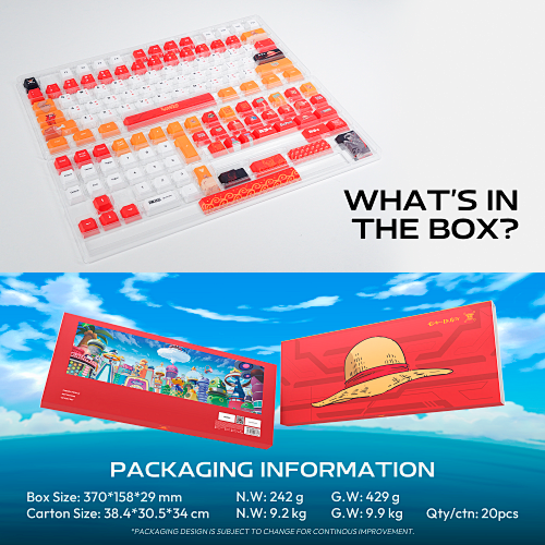 FANTECH X ONEPIECE EXCLUSIVE COLLABORATION KEYCAPS ACK03