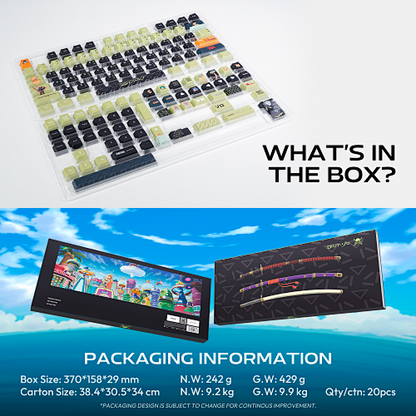 FANTECH X ONEPIECE EXCLUSIVE COLLABORATION KEYCAPS ACK03