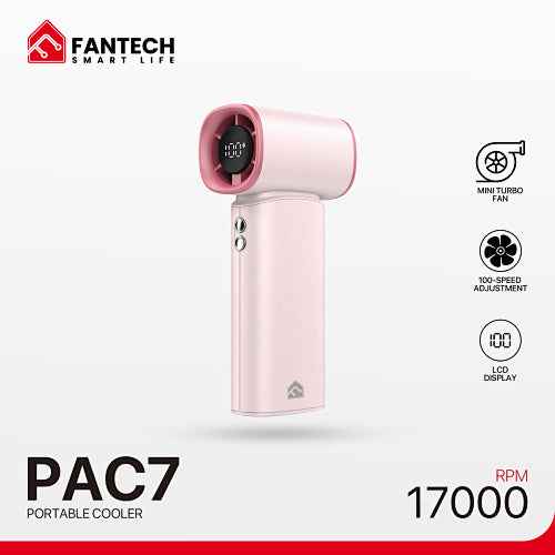Fantech Life Kipas Angin Portable PAC7 Kipas Mini Turbo 17000 RPM
