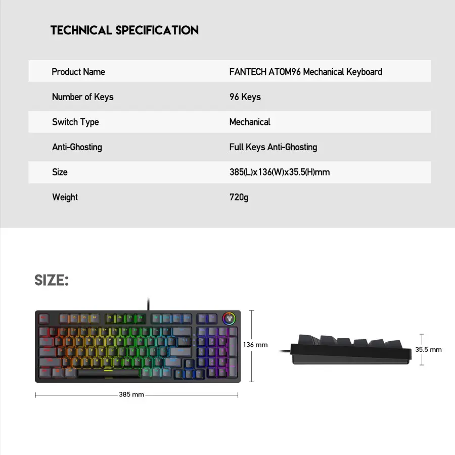 Keyboard Gaming Atom96