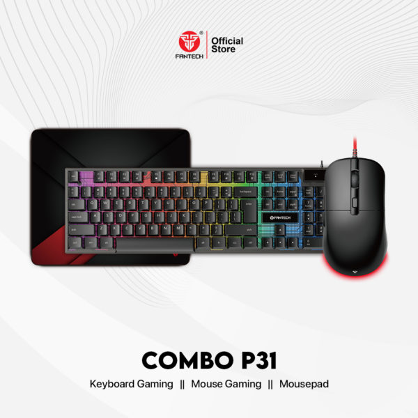 Fantech 3 In 1 Combo P31 Gaming Keyboard Mouse Mousepad