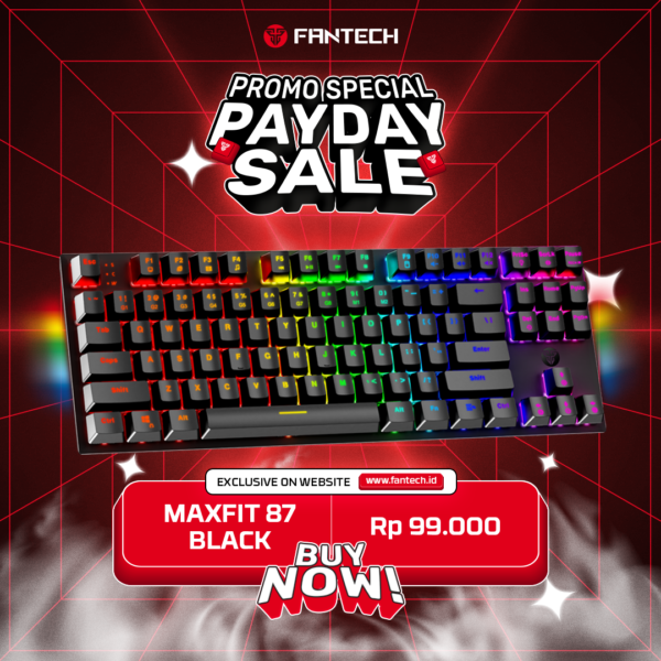 Fantech Maxfit87 Mk856 Keyboard Gaming Tkl Mechanical