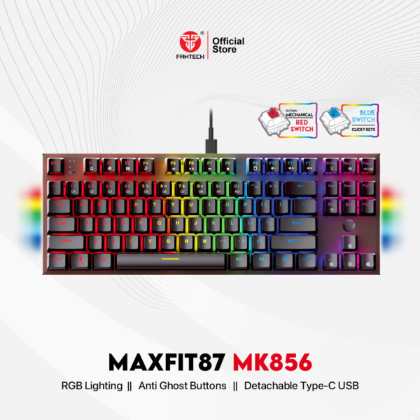 Fantech Maxfit87 Mk856 Keyboard Gaming Tkl Mechanical