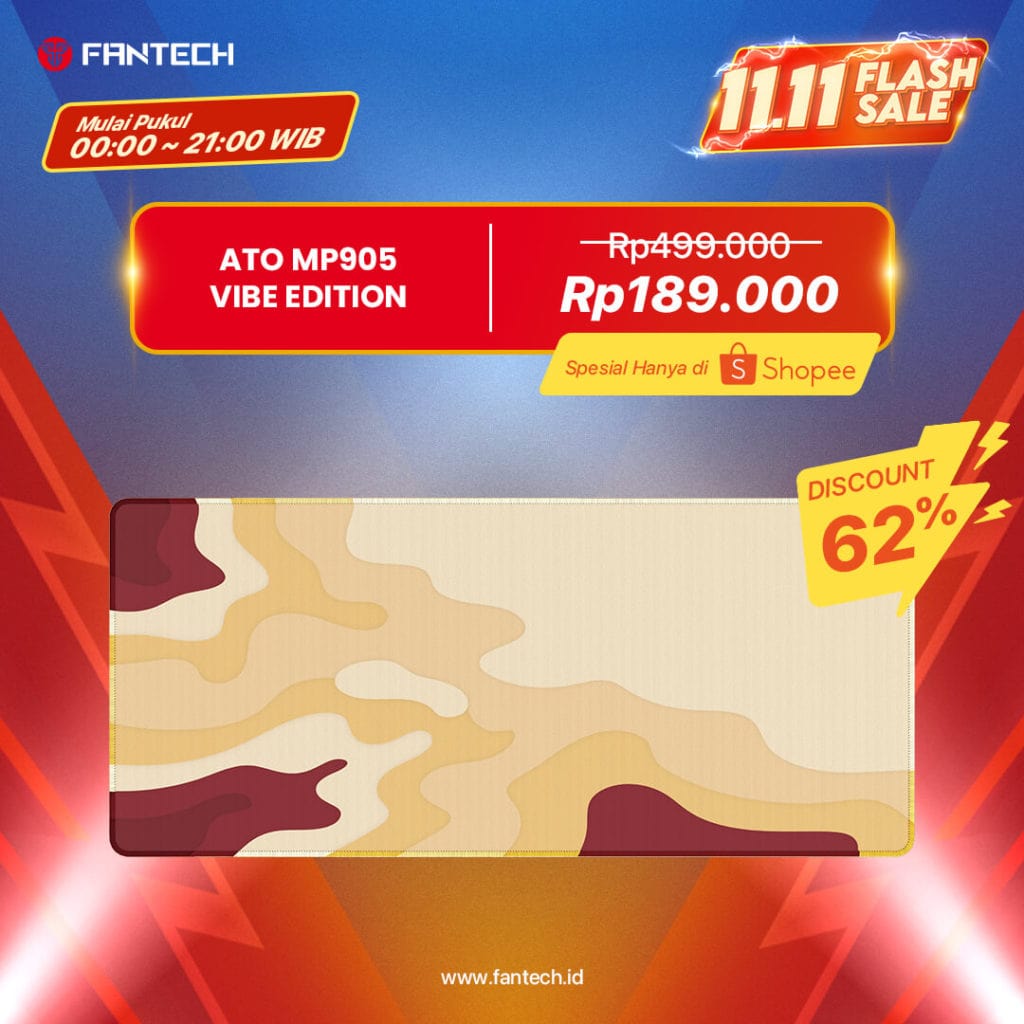 FLASH SALE FANTECH PROMO 11.11 33 Flash Sale Fantech 11.11 Ato Vibe Edition