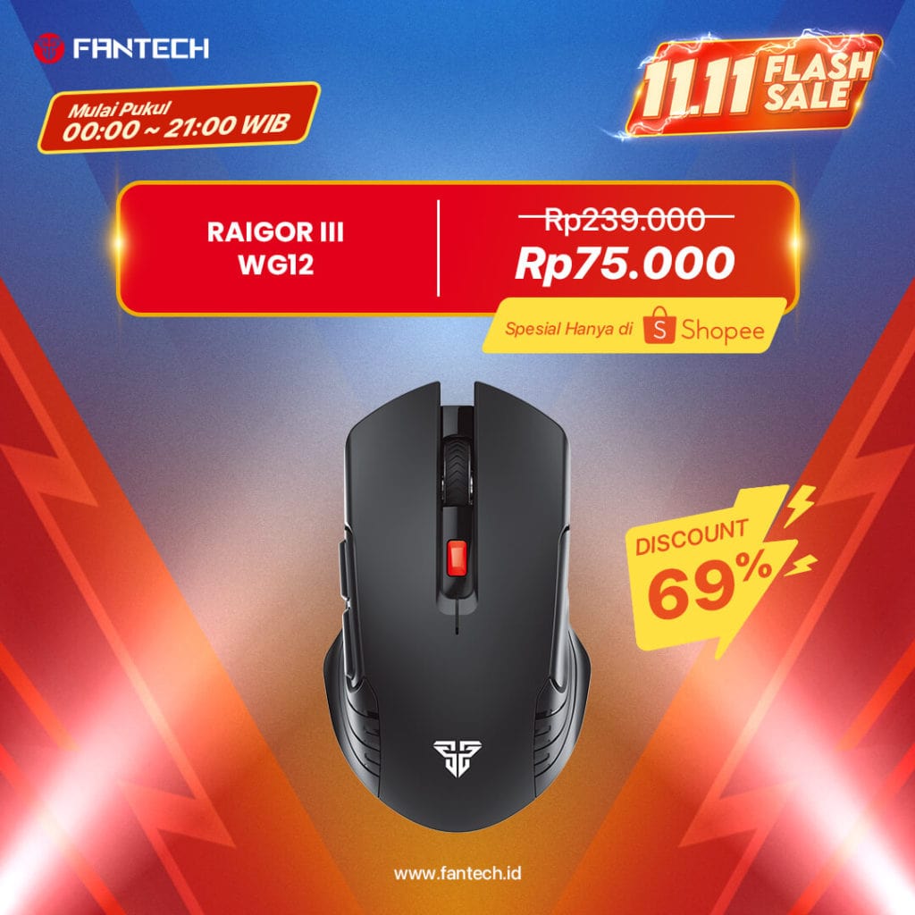 FLASH SALE FANTECH PROMO 11.11 18 Flash Sale Fantech 11.11 Wg12
