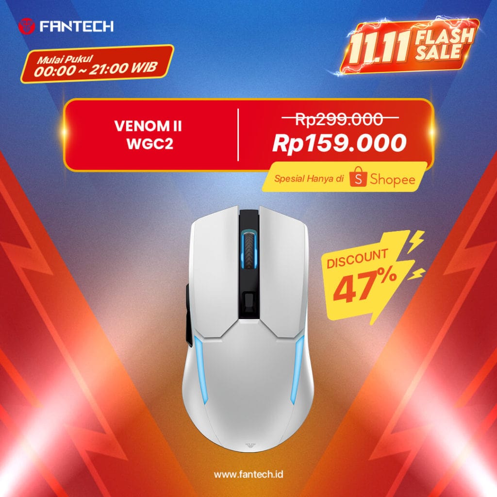 FLASH SALE FANTECH PROMO 11.11 17 Flash Sale Fantech 11.11 Wgc