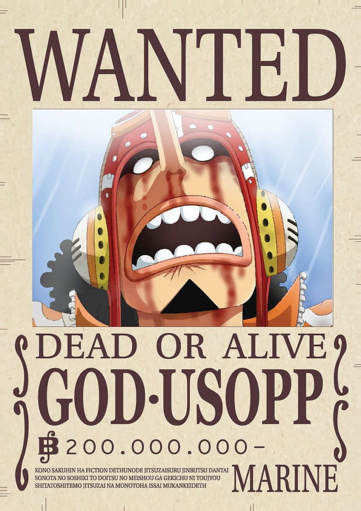 Desktop Wallpaper One Piece Wanted Usopp Anime Top Ussop Bounty