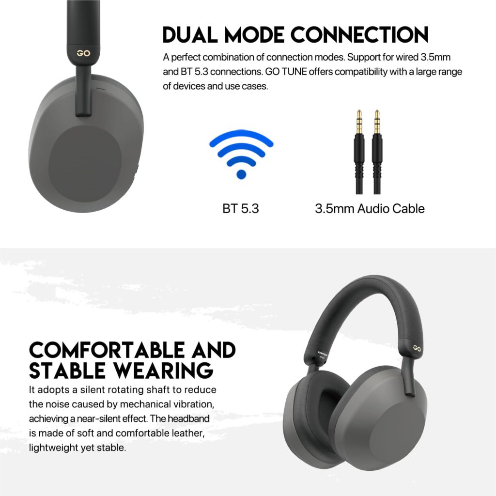 Headphone Wireless Dua Mode Koneksi