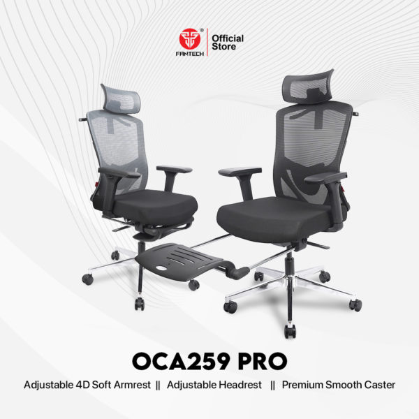 Fantech Kursi Kantor Kerja Jaring Premium Office Chair Oca259, Oca259S, Oca259Pro