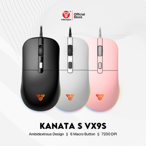 Fantech Kanata Mouse Gaming Wireless Rgb Macro Vx9 Vx9S