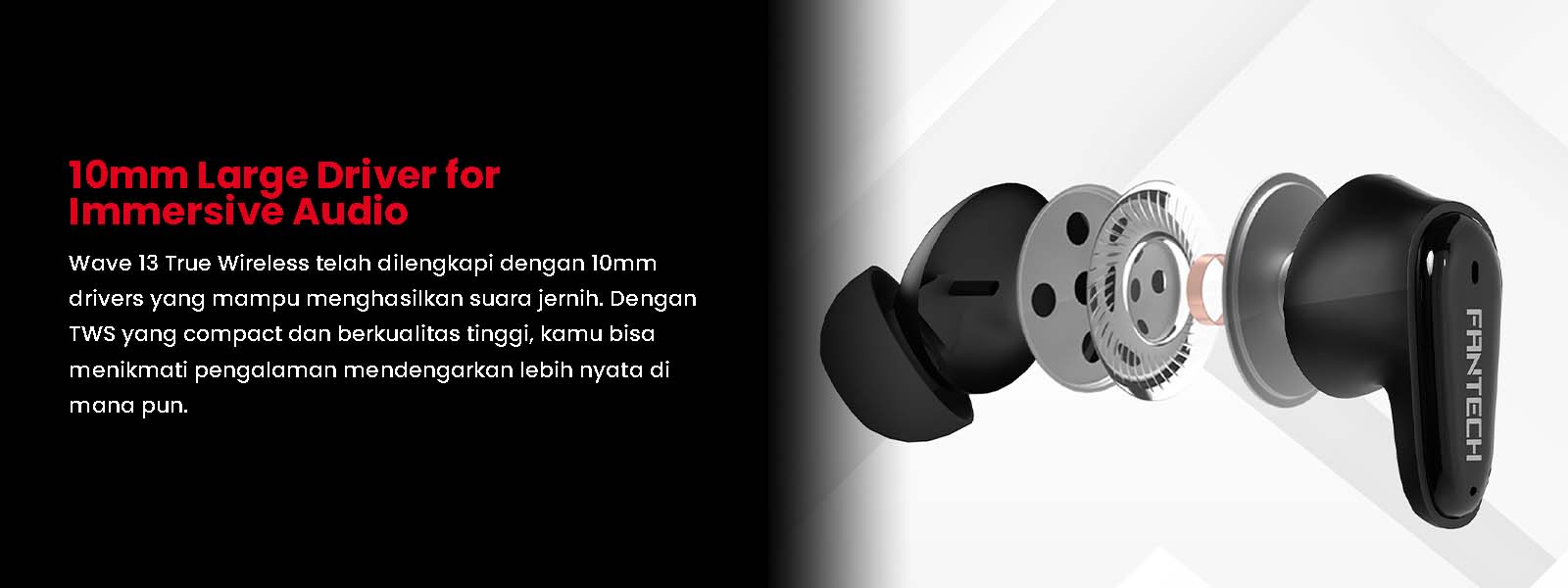 Earphone Tw13 Wave 13 10Mm Large Driver For Immersive Audio