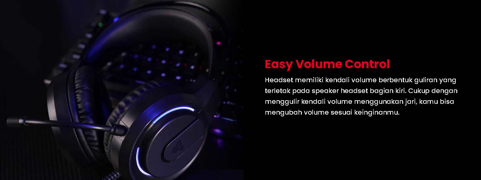 Headset Hq53 Easy Volume Control