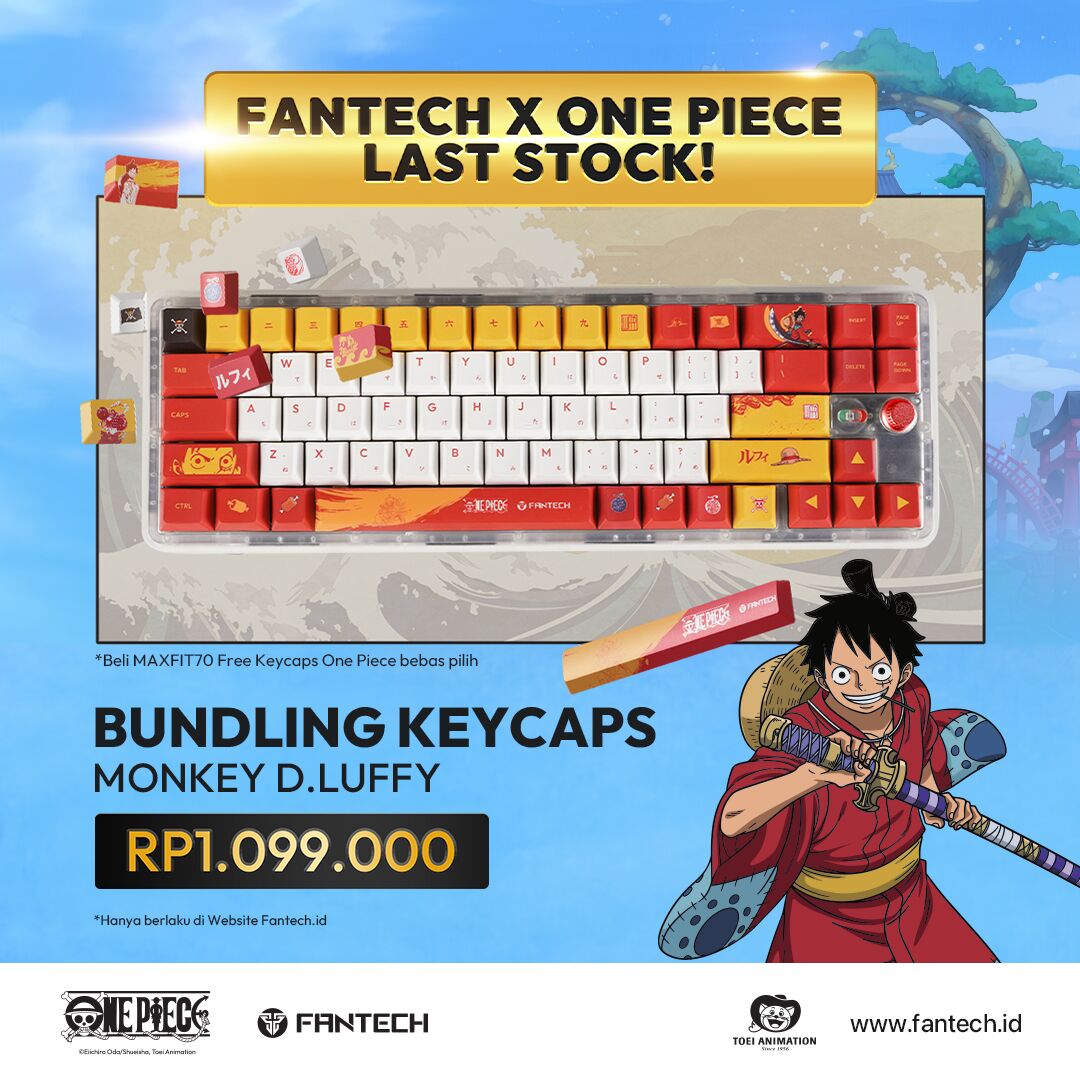 Fantech X One Piece Last Stock Luffy - Keycaps Bundling