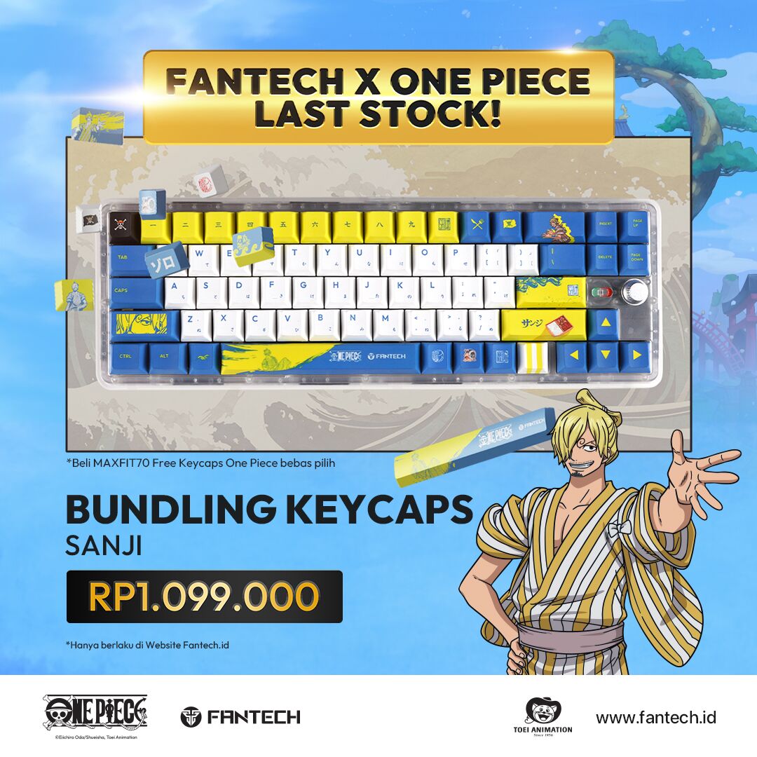 Fantech X One Piece Last Stock Sanji - Keycaps Bundling