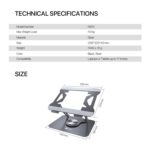 Notebook Stand Terbaik NS10-TechnicalSpecification