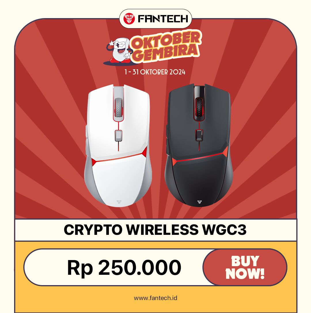 Promo Oktobergembir Mouse Wireless Gaming Wgc3