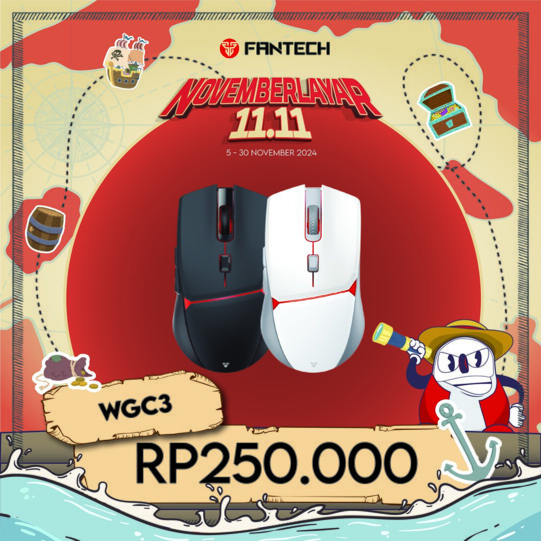 Promo Novemberlayar 11.11 Mouse Wireless Gaming Wgc3