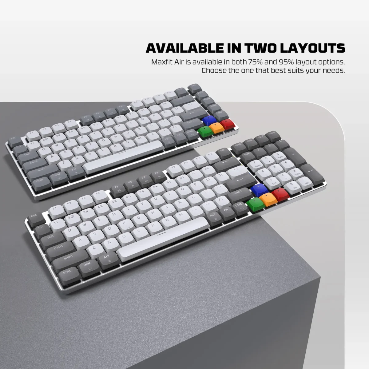 Fantech Keyboard Gaming Low Porfile Super Maxfit Air Two Layots