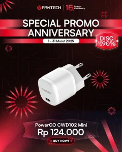 Anniversary 16th CWD102 Mini Kepala Charger Terbaik