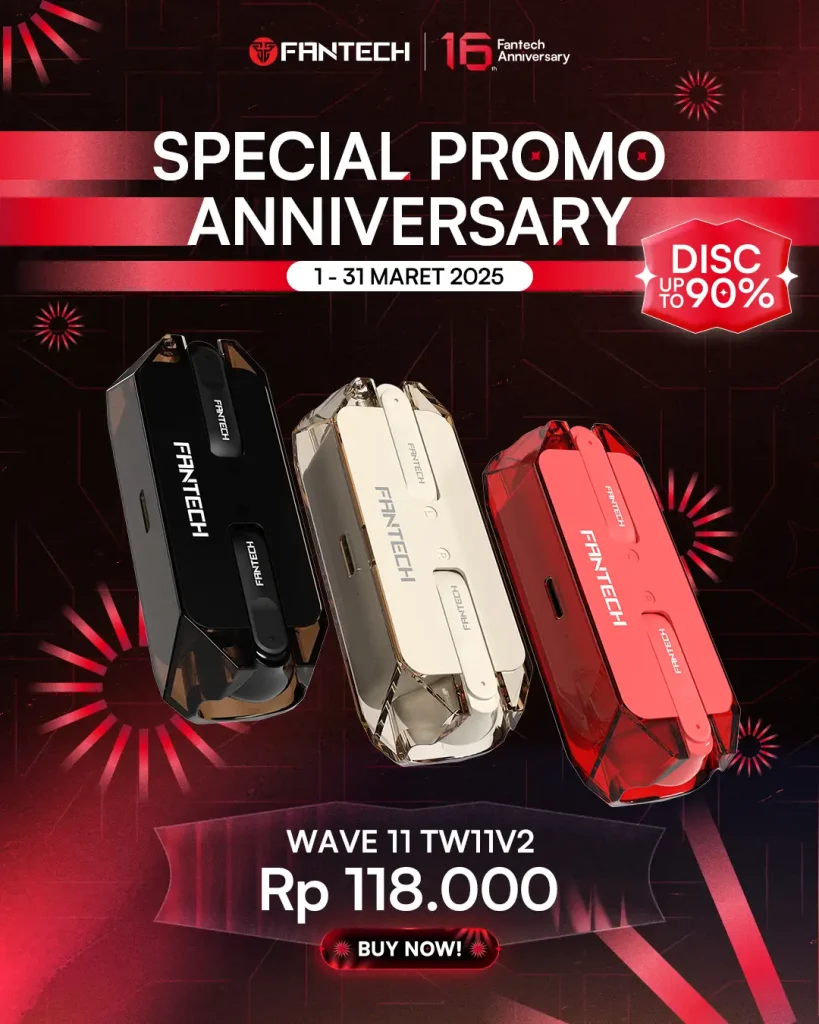 Earphone TW11V2 PROMO ANNIVERSARY 16TH