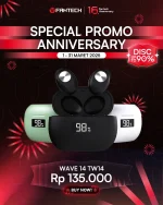 Earphone Bluetooth 5.3 WAVE14 - Promo Anniversary 16th