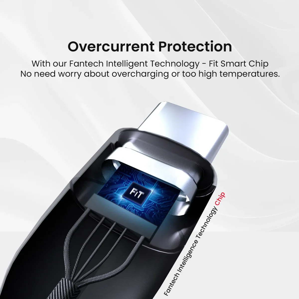 Fantech Kabel Data Fast Charging Type C to Type C PD 100W KD10C2001 Overcurrent Protection